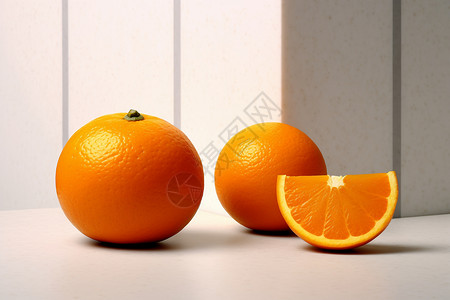 新鲜橙子背景图片