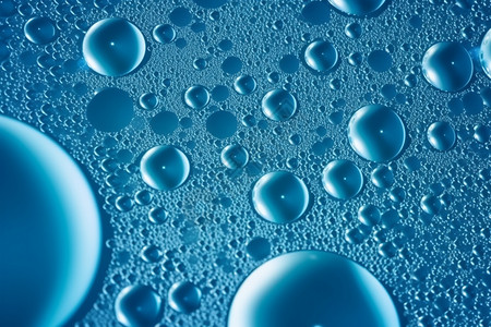 抽象气泡碳酸水蓝色背景背景图片