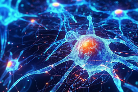 人工神经网络复杂的结构背景图片