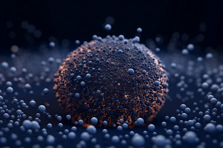 抽象球体粒子背景图片