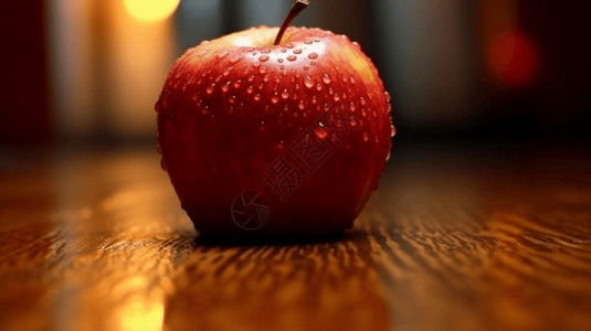 地板上的苹果背景图片