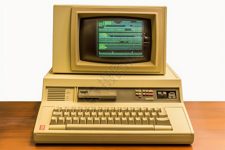一台八十年代的电脑背景图片