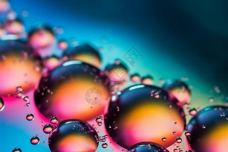彩色气泡背景图片