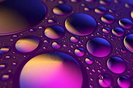 紫色泡泡抽象背景图片