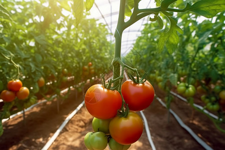 温室种植的番茄图片