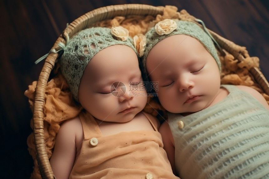 双胞胎婴儿图片