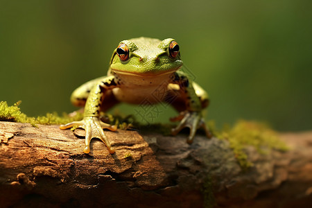 绿色青蛙一只蟾蜍高清图片
