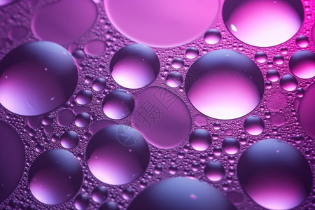 带水滴紫罗兰抽象紫罗兰色气泡纹理设计图片