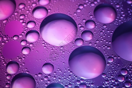 带水滴紫罗兰抽象紫罗兰气泡设计图片
