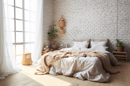 温馨舒适的现代卧室图片
