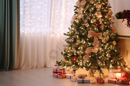 精美的圣诞树背景图片