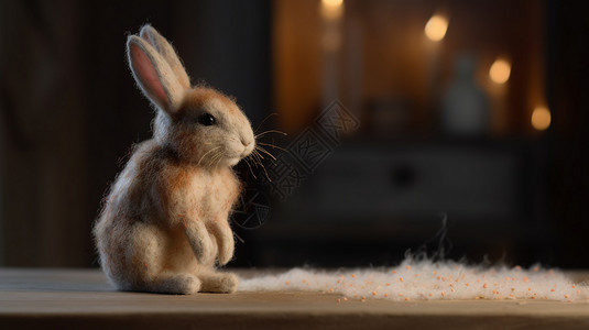 可爱的兔子装饰图片