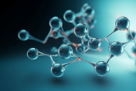 医学分子结构背景图片