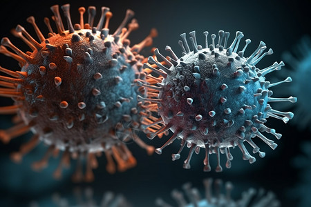 抽象的病毒细胞图片