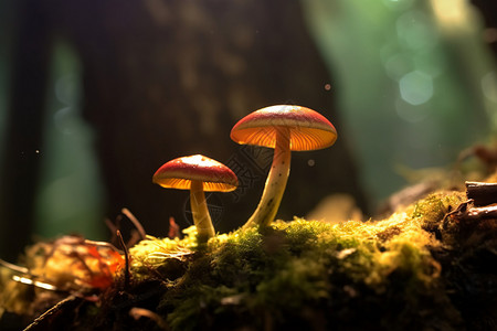 野生的真菌蘑菇图片