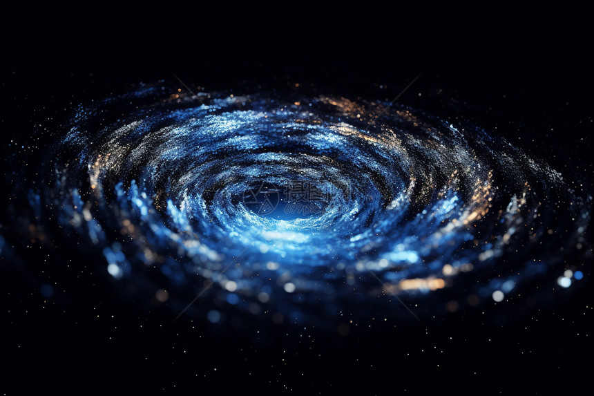 科技空间中的星系漩涡图片