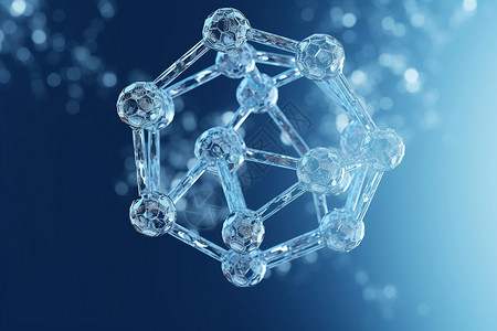 医疗生物分子结构背景图片