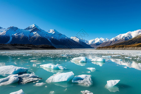 水上漂浮的人水上漂浮的冰块背景