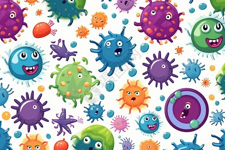 邪恶的病毒细菌图片