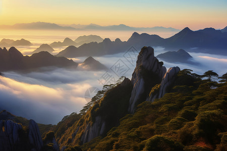 好看的山峰背景图片