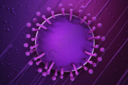紫色的病毒背景图片