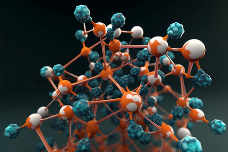 化学分子结构背景图片