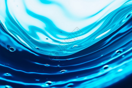 蓝色透明水波纹美丽的水波纹插画