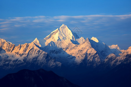 壮丽的山峰背景图片