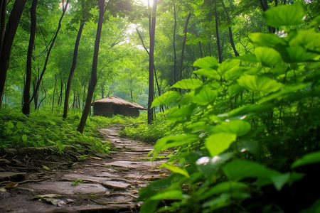 热带雨林的树冠图片