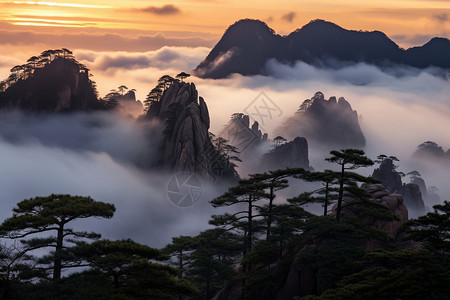 云海山自然美景图片