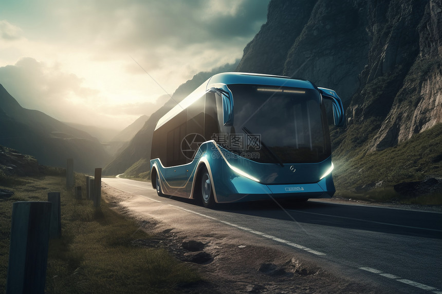 未来主义公交车图片