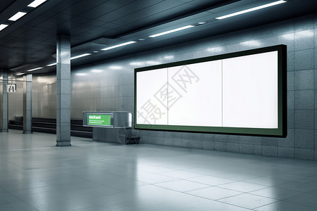 地铁站广告牌商场中的大型广告牌设计图片
