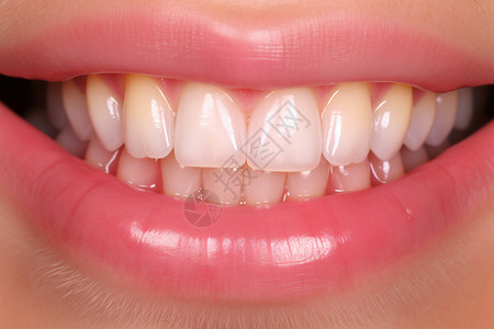 女性的牙齿背景图片