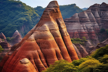 丹霞山地质公园背景图片