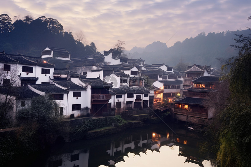 中国风乡村建筑图片