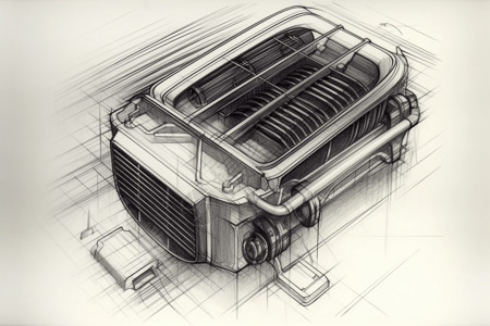 汽车的变速箱冷却器图片
