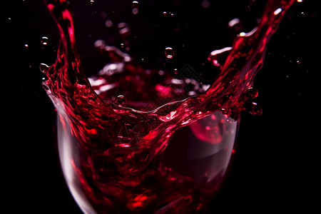 红葡萄酒红葡萄酒飞溅高清图片