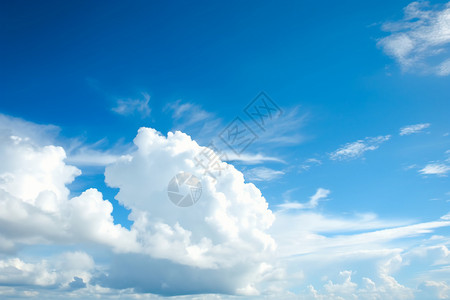 平流层宁静宽阔的天空背景