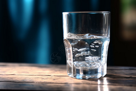 玻璃杯里的水高清图片