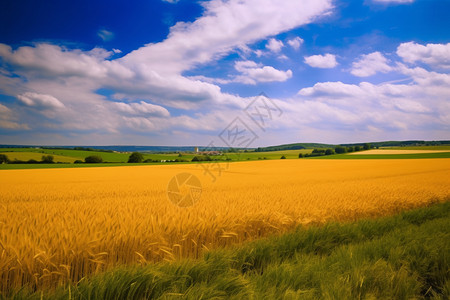 金色的小麦背景图片