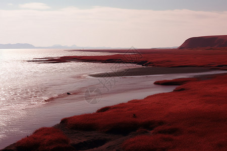 好看的红海好看风景背景高清图片
