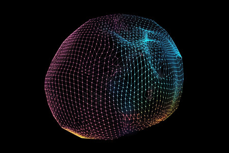 抽象未来风格损坏点球体背景背景图片