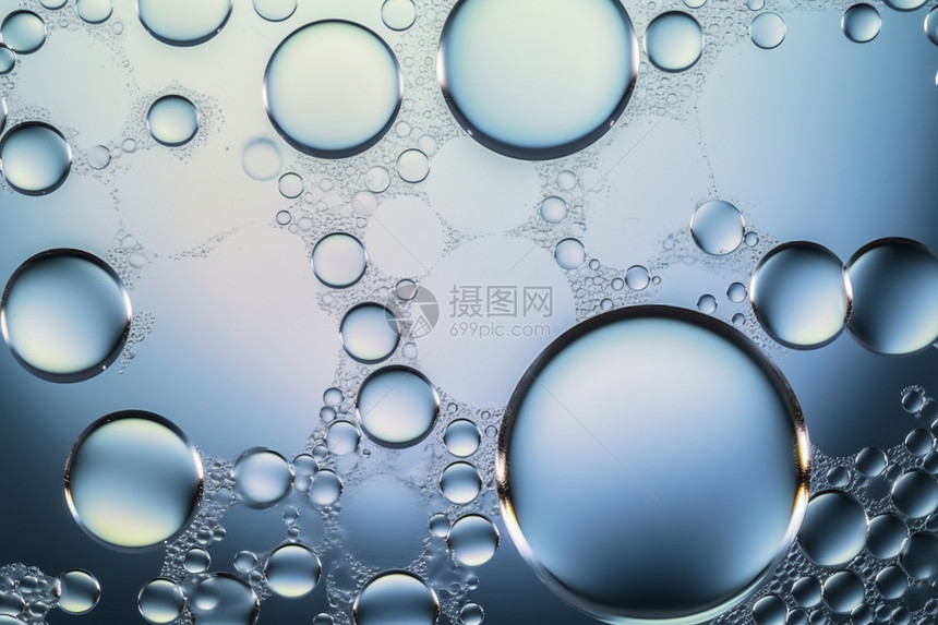 透明气泡纹理背景图片
