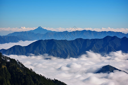 峨眉山云海峨眉山的自然景观背景