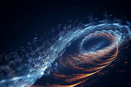 抽象爆炸粒子动波移动概念图背景图片