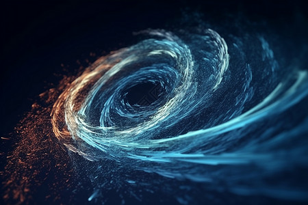 抽象粒子涡旋概念图背景图片