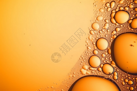 橙色的气泡图片