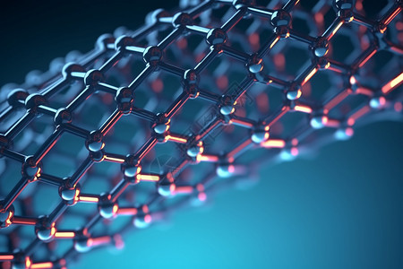 石墨烯纳米分子结构背景设计图片