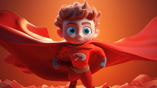 超级英雄3D卡通人物背景图片