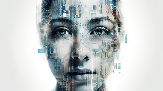 虚拟身份数字世界的人像识别技术设计图片
